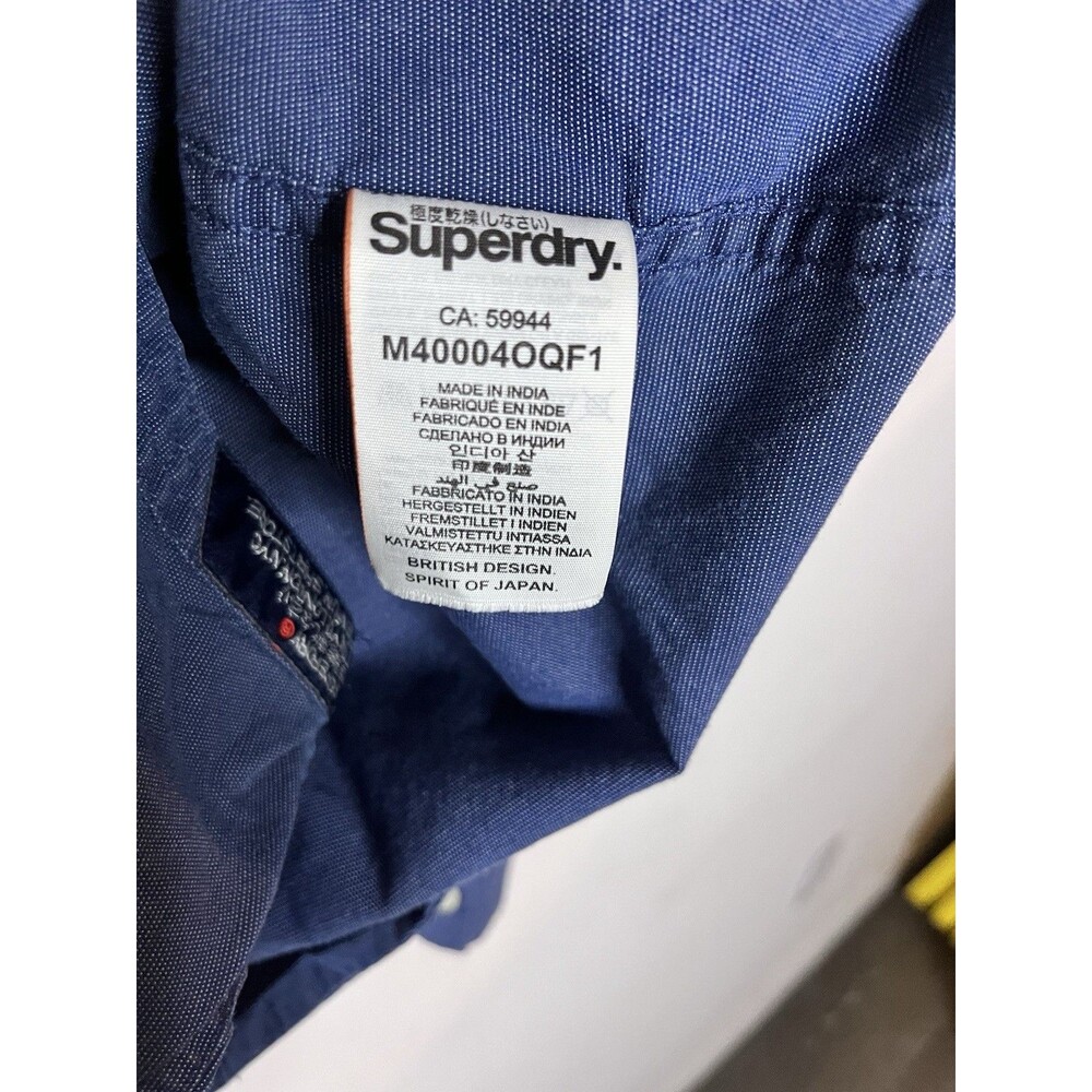 Superdry Oxford Shirt Co. Button Up Long Sleeve Preppy Dress Shirt Mens Size XL - Picture 5 of 7